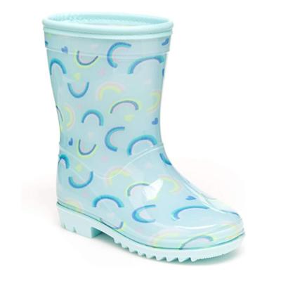 China Fashion trend women's suitable knee high PVC rain boots with fashion design shoes shoes for sale