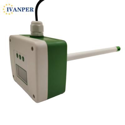 China Digital Display Air Velocity Transmitter Air Volume Sensor Transmitter AF410D2 for sale