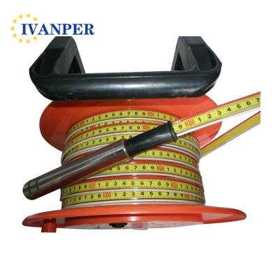 China High Accuracy Low Cost IVANPER 100/200/300M Steel Ruler Cable with Probe for Water Level Dip Meter for sale