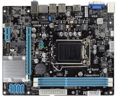 China 2018 Desktop Manufacturer H61 Mainboard Socket DDR3 16GB LGA1155 Motherboard for sale