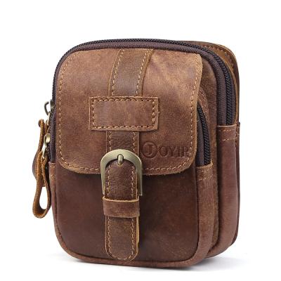 China Wholesale Custom Mens Genuine Leather Waist Bag Fashion Designer Funny Bum Bag For Men Bag for sale