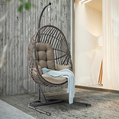 China ULand Modern Online Product Hanging Basket Chairs Garden Egg Indoor Wicker Hanging Chair for sale