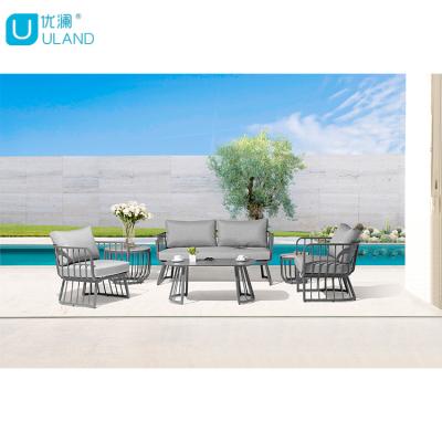 China Modern ULand NEW Sofa Outdoor Furniture, Metal Aluminum Outdoor Lounge Sofa Set Patio for sale