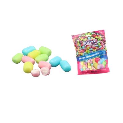 China 130g Full Size Assorted Fruity Flavored Coated Candy Marshmallow In Bag for sale