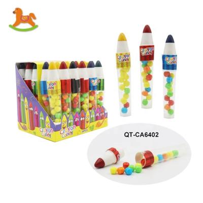 China Cartoon Toys China Novelty Colorful Drawing Crayon Candy Toys for sale