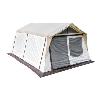 China Camouflage Game / Field One Piece Large Space Glamping Family One Piece Living Tent Four Season Camping Tent for sale