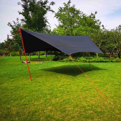 China Hexagonal Waterproof Waterpoof Outdoor Portable Camping Tarp Sunshade Rain Fly Tent Shelter Hammock Tarp for sale