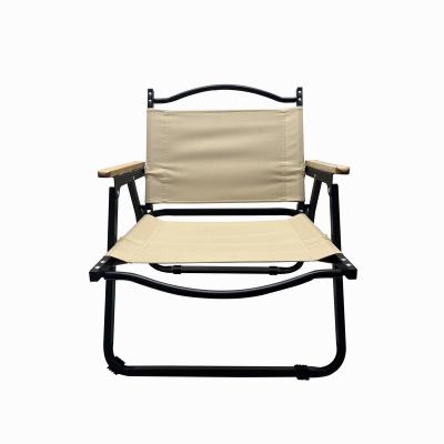 China Solid Wood Wooden Hand Folding Chair Outdoor Camping Portable Steel Chair for sale