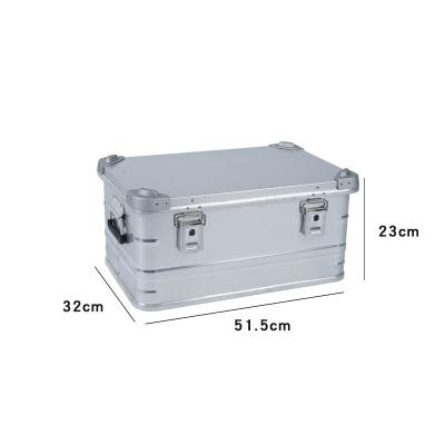 China Stock Contain Stackable Aluminum storage contain case large volume for outdoor camping,Aluminum Alloy Storage Bins Outdoor Storage Box, for sale