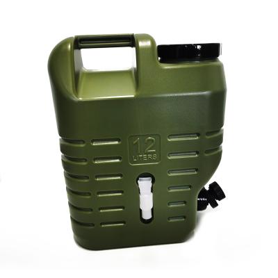 China Plastic  Outdoor Picnic Water Storage Container12 L with Spigot outdoor Travel camping water bucket with Tap 12L for sale