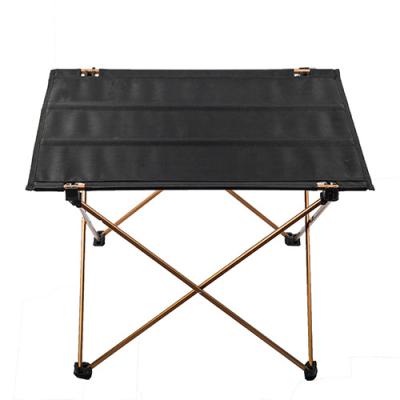 China Asian Outdoor Camping Portable Folding Aluminum Frame Table  with Carry Bag.Folding lightweight aluminium fabric picnic table for sale