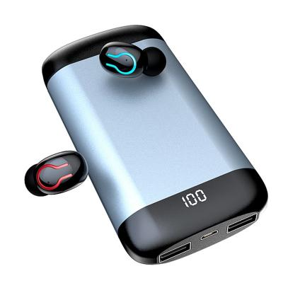 China Q66 TWS 6000mAh In-Ear Power Bank Led Display Waterproof Earphone BT 5.0 Wireless Sports Earbuds Audifonos for sale