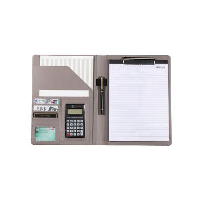 China Durable/Fashionable/Cute/Lovely/Waterproof Folder Business Executive A4 Folder Organizer Conference Leather Logo Padfolio for sale