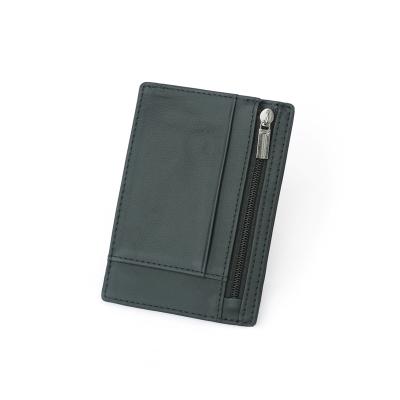 China Factory Wholesale Modern Wallet Leather Men Grab Wallet Zipper Genuine Leather Wallet Along for sale