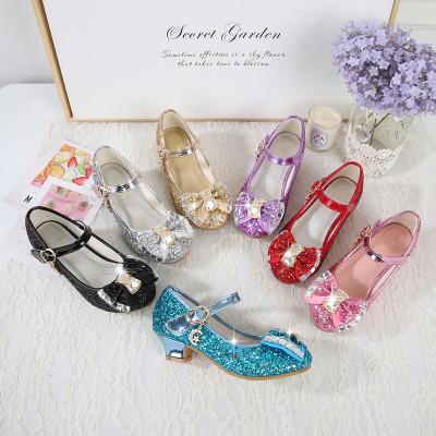 Κίνα China Factory Fashion Children's Princess Leather Crystal Kids Dress Shoes High Heels Wholesale Deodorization προς πώληση