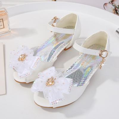 China New Korean Style Summer Durable Girls Sandals Casual Beach Shoes Soled Princess Shoes Little Girl Flat Soft Beach Sandals for sale