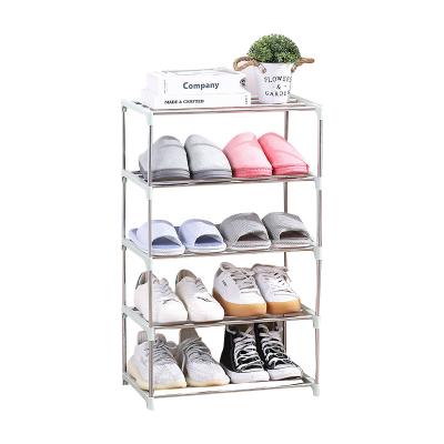 China Convertible Single Multi-Layer Creative Home Simple Space Storage Door Rack Shoe Modern Simple Rack for sale