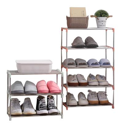 China Single Convertible Shoe Rack Household Assembling Detachable Shoe Rack Student Dormitory Storage Shoe Rack for sale