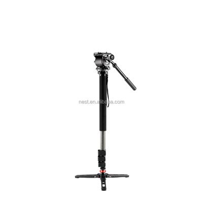 China With 3 Leg Locking Base Weifeng Carbon Fiber Photo / Video Monopod With Liquid Video Head WT-C500S for sale