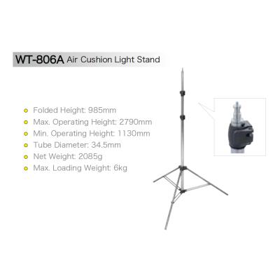 China Professional WF Air Cushion Light Stand WF Cushion Light 35mm Metal-air Stand WT-806A with Max Height 2800mm Stand for sale