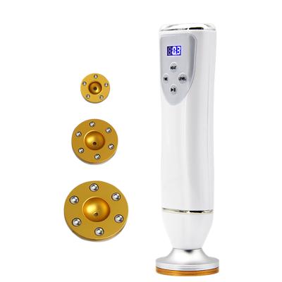 China Portable Stainless Steel Metal Therapy Electric Scraping Meridian Stimulate Acupoints Vacuum Vibration Fitness Tool Guasha Massager for sale