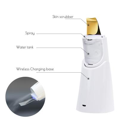 China Ultrasonic Deep Cleansing Deep Cleansing Facial Skin Lifter High Quality Facial Device Pore Skin Care Facial Skin Scrubber Remover for sale