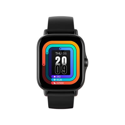 China MP3 playback 2021 full touch smart watch heart rate monitoring smart watch ip68 waterproof BT CT2 for sale