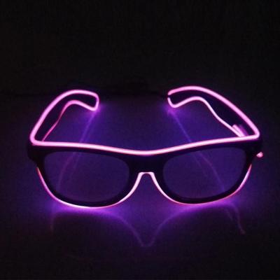 China Many Colors and Styles Rechargeable USB LED Light Up Glasses, 7 Colors Changing Flashing Light Up Glasses for Halloween Cosplay Bar Club Party for sale