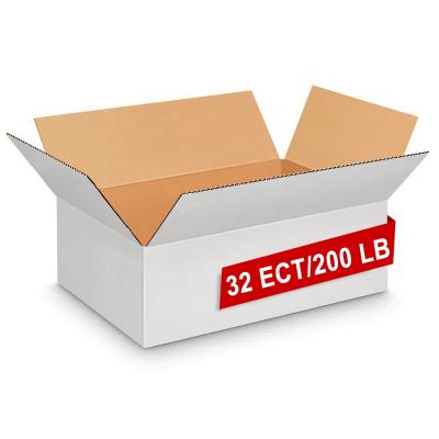 China Recycled Materials Logo Custom OEM Wellpappe Box Printed White Paper Packaging Boxes Thick Corrugated Paper Packaging Shipping Boxes for sale