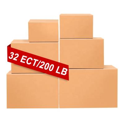 China Biodegradable Custom Logo Cardboard Box Packaging Boite En Corrugated Cardboard 32ECT Shipping Paper Boxes Biodegradable Carton Packaging for sale