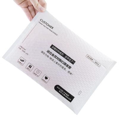 China Logo White Mail Envelope Luftpolsterumschlag Strong Adhesive Custom Bubble Poly Bag Bubble Mailing Mailing Packaging Bag for sale