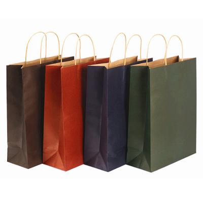 China Custom Printing Logo Brown Kraft Gift Craft Recyclable Bags Shopping Paper Bag Brown Kraft Paper Grocery Bag Recycle Brown Paper for sale