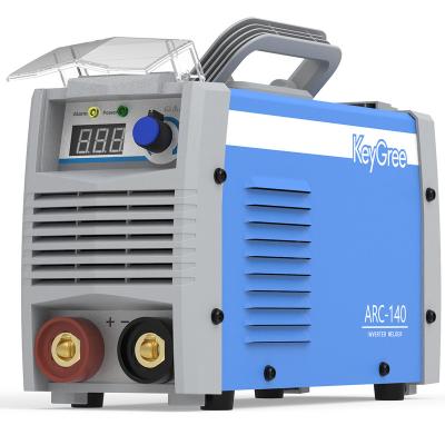 China Hotels Mini Mma(smaw) Portable DC Igbt Inverter Digital Arc 140 Welding Machines for sale