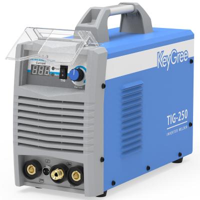 China Hotels Weighthigh Efficiency IGBT 250Amp Inverter TIG/MMA Welding Machine Portable Lightweight Cat Welder for sale