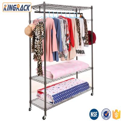 China 5 layers wire shelf shop viable metal closet washroom factry supplier for sale