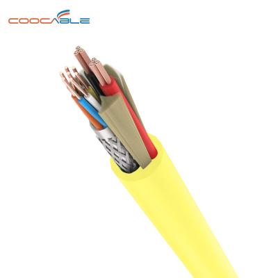 China Drone sewer robot ROV/UAV/crane/elevator/underwater/CCTV pipe crawler 2*2*26AWG underwater cable neutral buoyancy cable twisted pair signal cable for small ROV for sale