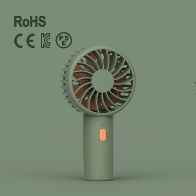 China Newest Fashion Fan Outdoor USB Rechargeable Portable Fan Electric Hand Held Cooling Hand Holding Small Pocket Fan for sale