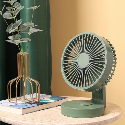 China 2022 Newest Outdoor Square 3 Stage Mini 6inch USB Rechargeable Portable Tabletop Fan for sale