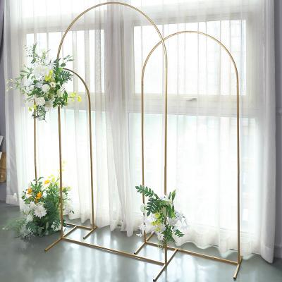 China Custom Aluminum Alloy Iron Frame Wedding Birthday Baby Shower Arch Backdrop Stand for sale