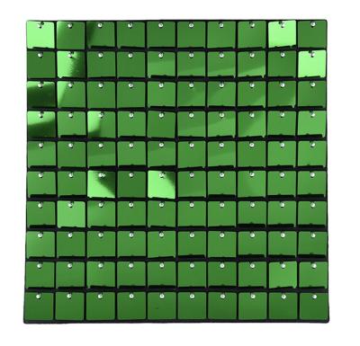 China Black Flat Back Panel Shimmer Sequin Wall Backdrop Birthday Wedding Decoration SY-23 for sale