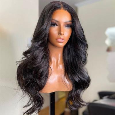 China GLBody HD Wave 13x6 Lace Frontal Wig Body Wave 13x4 Lace Front Wavy Transparent Raw Human Hair Wigs Remy For Women Closure Wig for sale