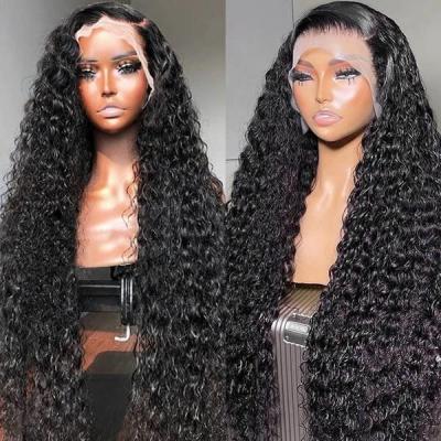 China Hot Selling Natural Body Wave GL Lace Frontal Wigs With Bangs For Women Black Brown Mixed Color Hair Wavy Curly Wigs for sale