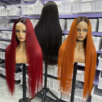 China Other Customized Color Pulled 210% Density 180% Double Density Lace Front Wigs Human Hair Best Quality Hair WIGS for sale