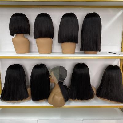 China GL-Cheap HD Full Closure 4x4 13x4 Double Lace Front Human Hair Egg Wig Transparent Lace Front Human Hair Wigs for sale