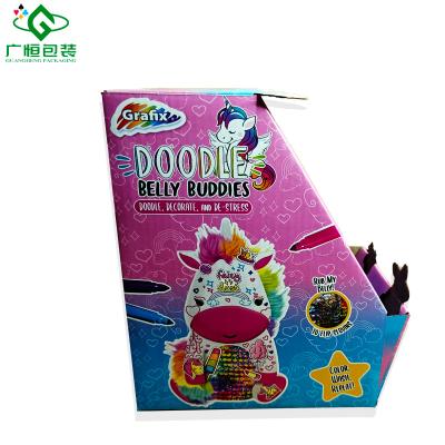 China Custom high quality recycled toy paper cartoon cardboard packaging figure materials luxury toy giftbox packaging for sale