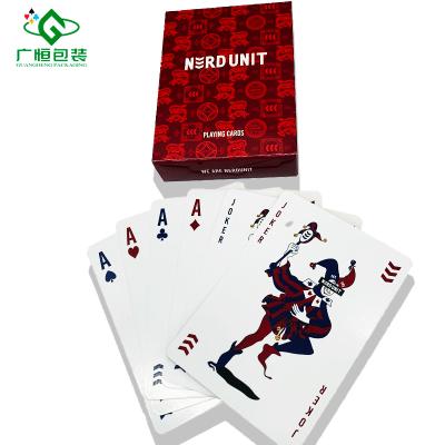 China Awesome Entertainment Custom Design Top Selling Cheapest Casino Game Cards Poker Card Game Cards for sale