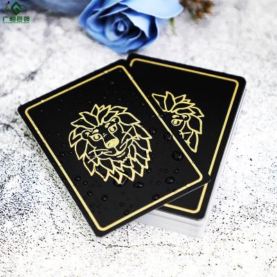 China 100% Customized Printed High Quality Glossy Varnishing Waterproof Plastic Poker Playing Cards PVC Poker 100% Durable Plastic Manufacturing for sale