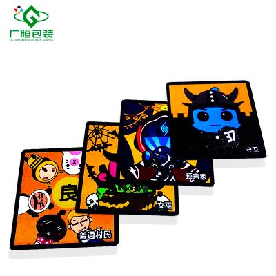 China Durable Custom Design Square Shape Card Game Fancy Game Funny Playing Cards for sale