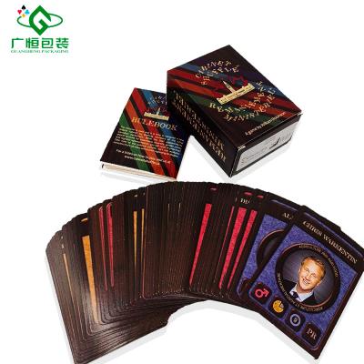 China Party Game Custom Printing High Quality Playing Cards Amazing Recycled Paper Game Cards With Rule Book for sale