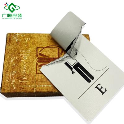 China Advertising Services Spanish Educational Activity Custom Flash Cards Printing For Kids Baby for sale